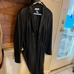 Preston & York Leather Trench Coat